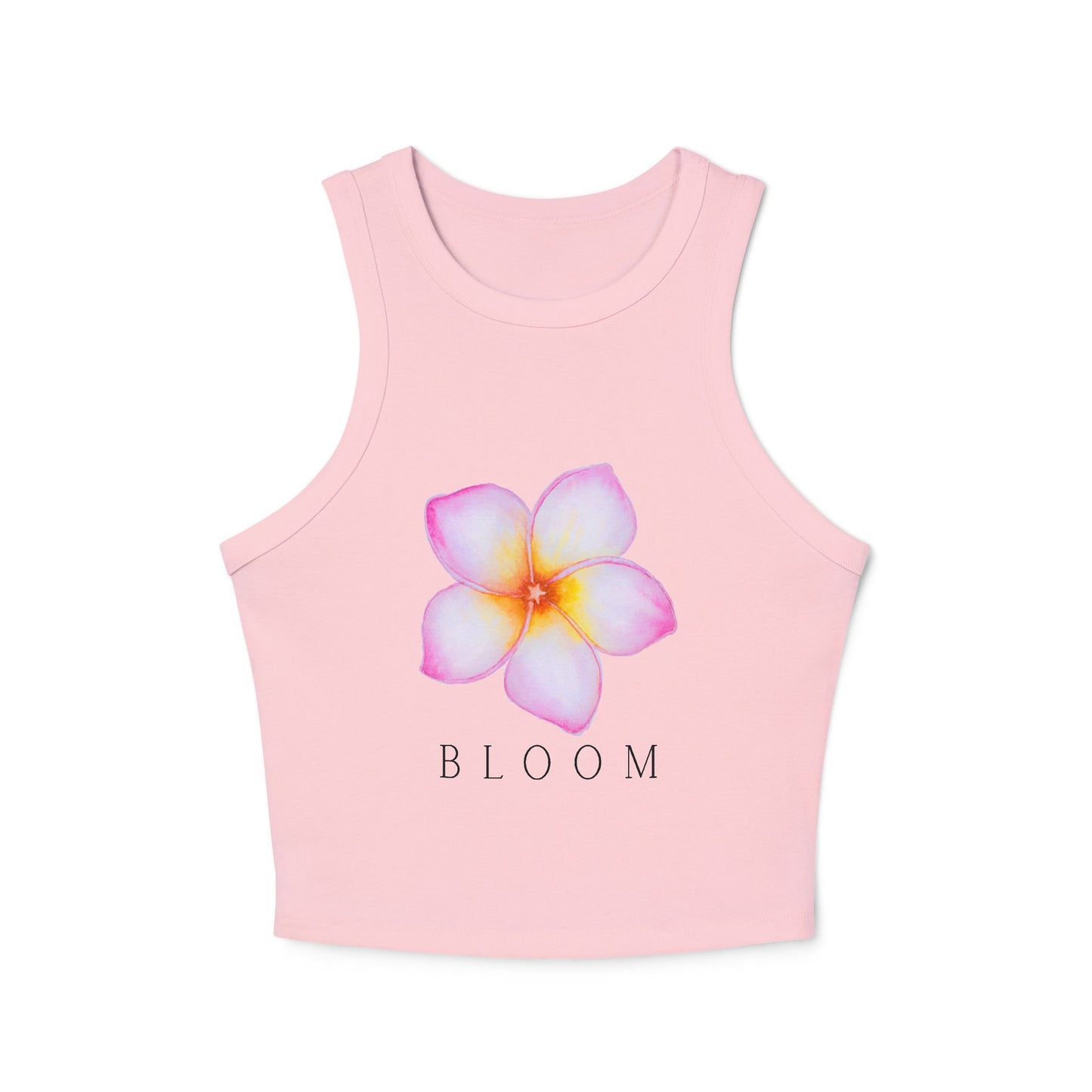 Women's Floral Bloom Racer Tank Top | Summer Staple, Beachwear, Festival Outfit, Gift for Her, Activewear