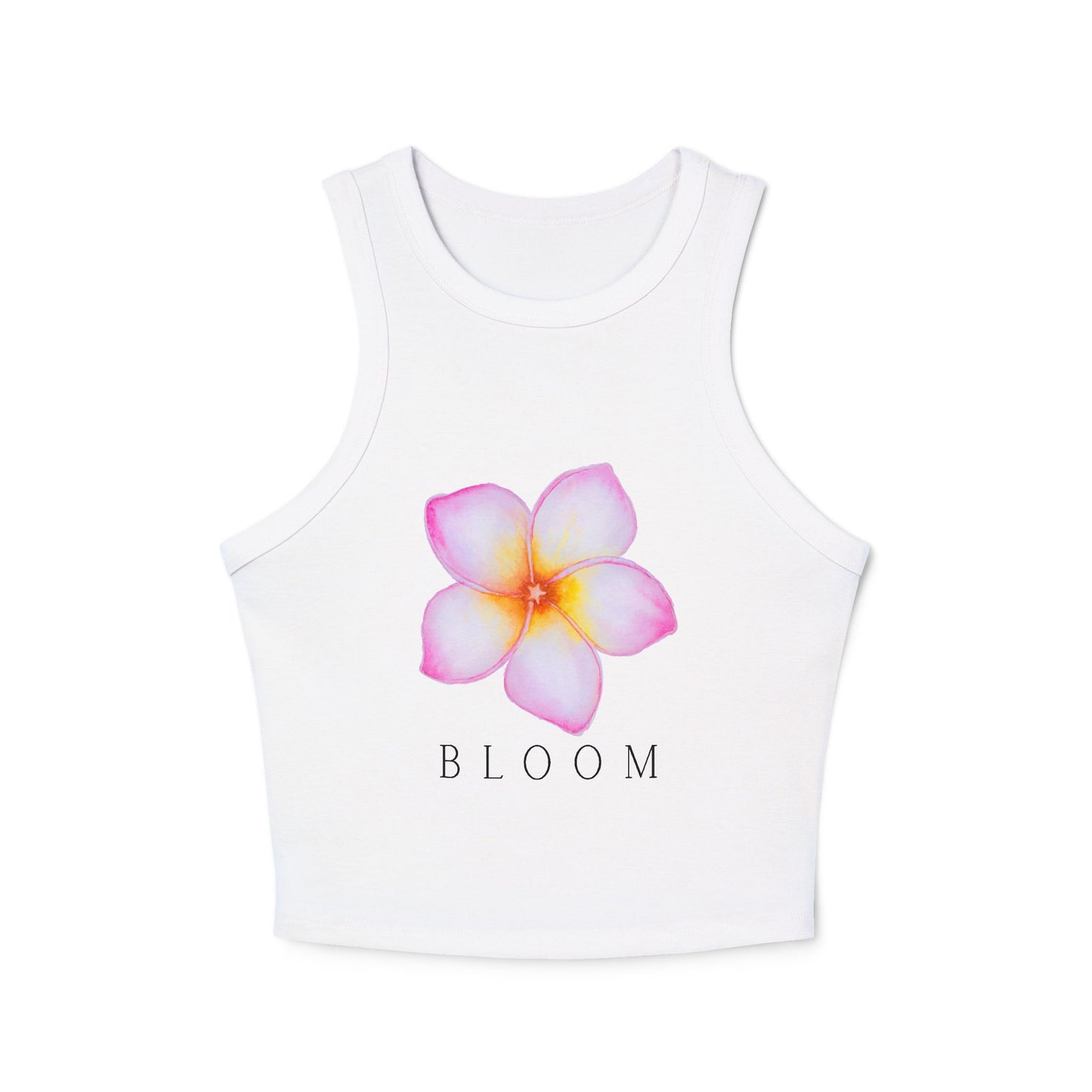 Women's Floral Bloom Racer Tank Top | Summer Staple, Beachwear, Festival Outfit, Gift for Her, Activewear