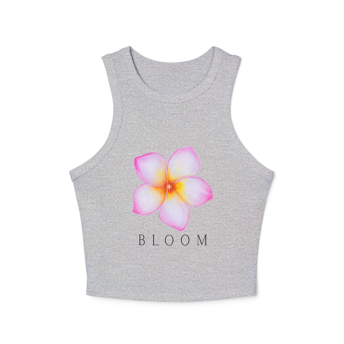 Women's Floral Bloom Racer Tank Top | Summer Staple, Beachwear, Festival Outfit, Gift for Her, Activewear