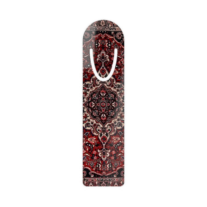 Persian Rug Bookmark – Elegant Metal Bookmark with Oriental Carpet Design, Unique Gift for Book Lovers