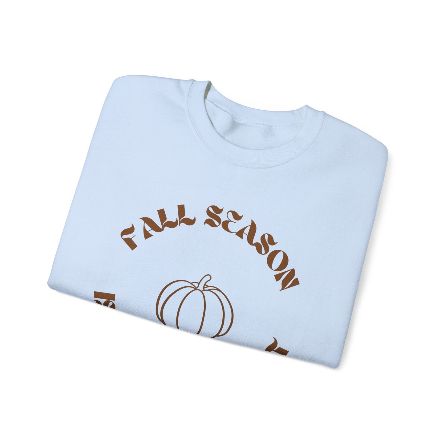 Fall Season Is Officially Out Sweatshirt – Cozy Autumn Pullover with Pumpkin Design