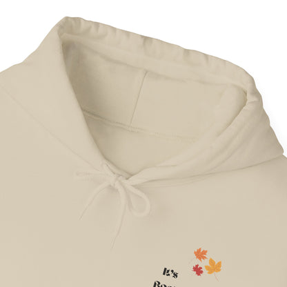 “It’s Book Season” Sand Hoodie – Cozy Fall Aesthetic Sweatshirt, Unisex Hoodie for Autumn Lovers