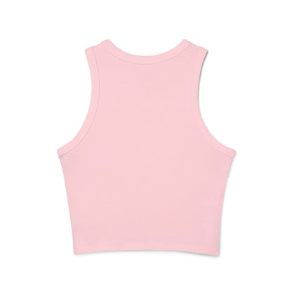 Women's Floral Bloom Racer Tank Top | Summer Staple, Beachwear, Festival Outfit, Gift for Her, Activewear