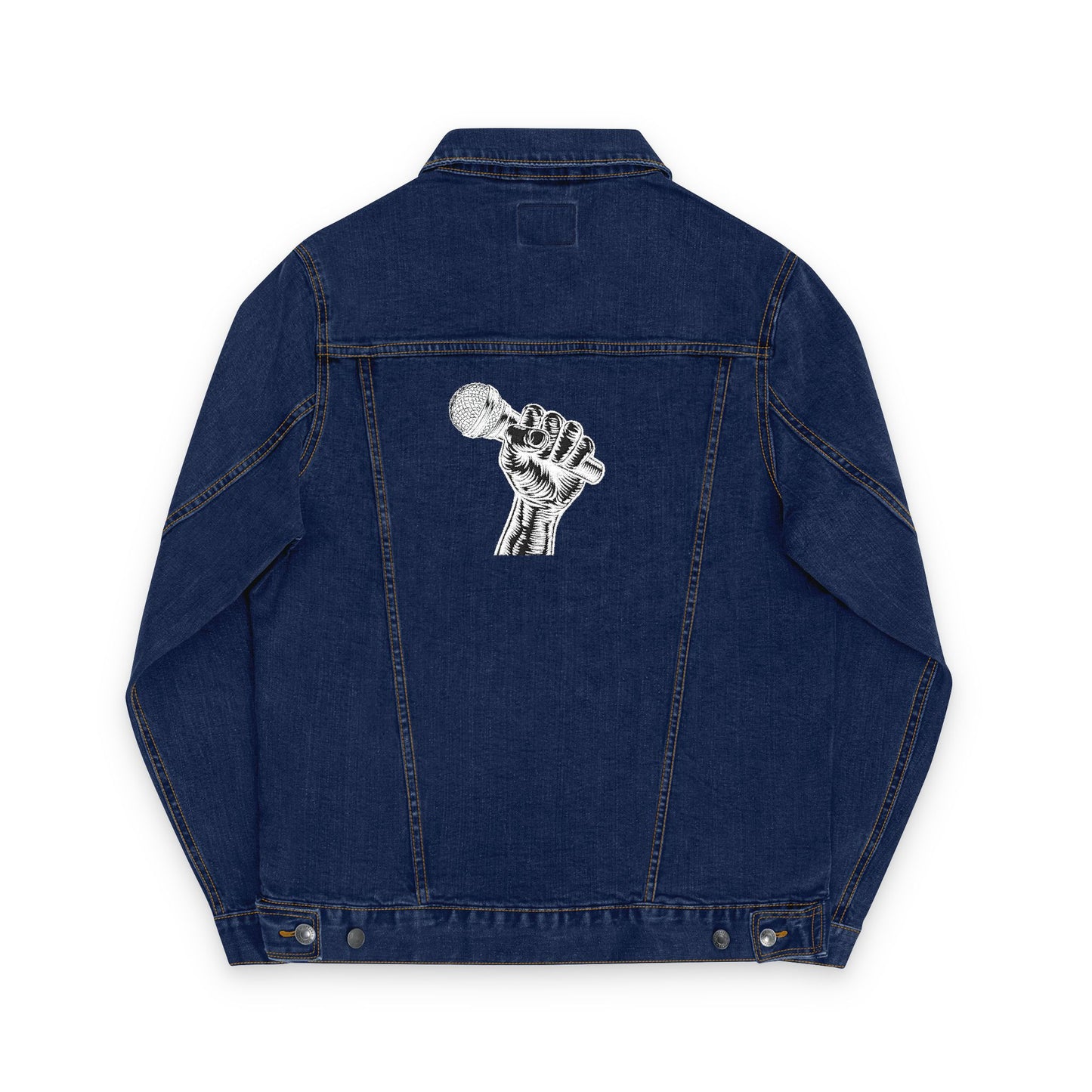 "Power of Voice" Graphic Denim Jacket – Bold Streetwear Statement Piece