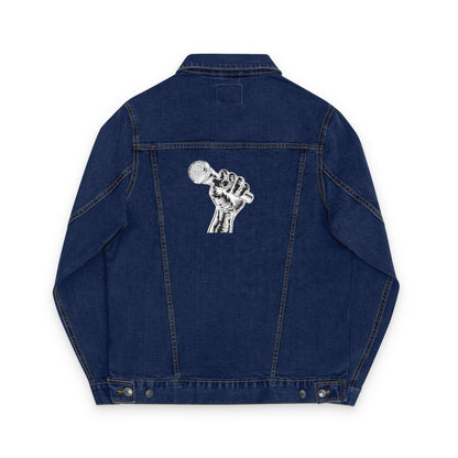 "Power of Voice" Graphic Denim Jacket – Bold Streetwear Statement Piece