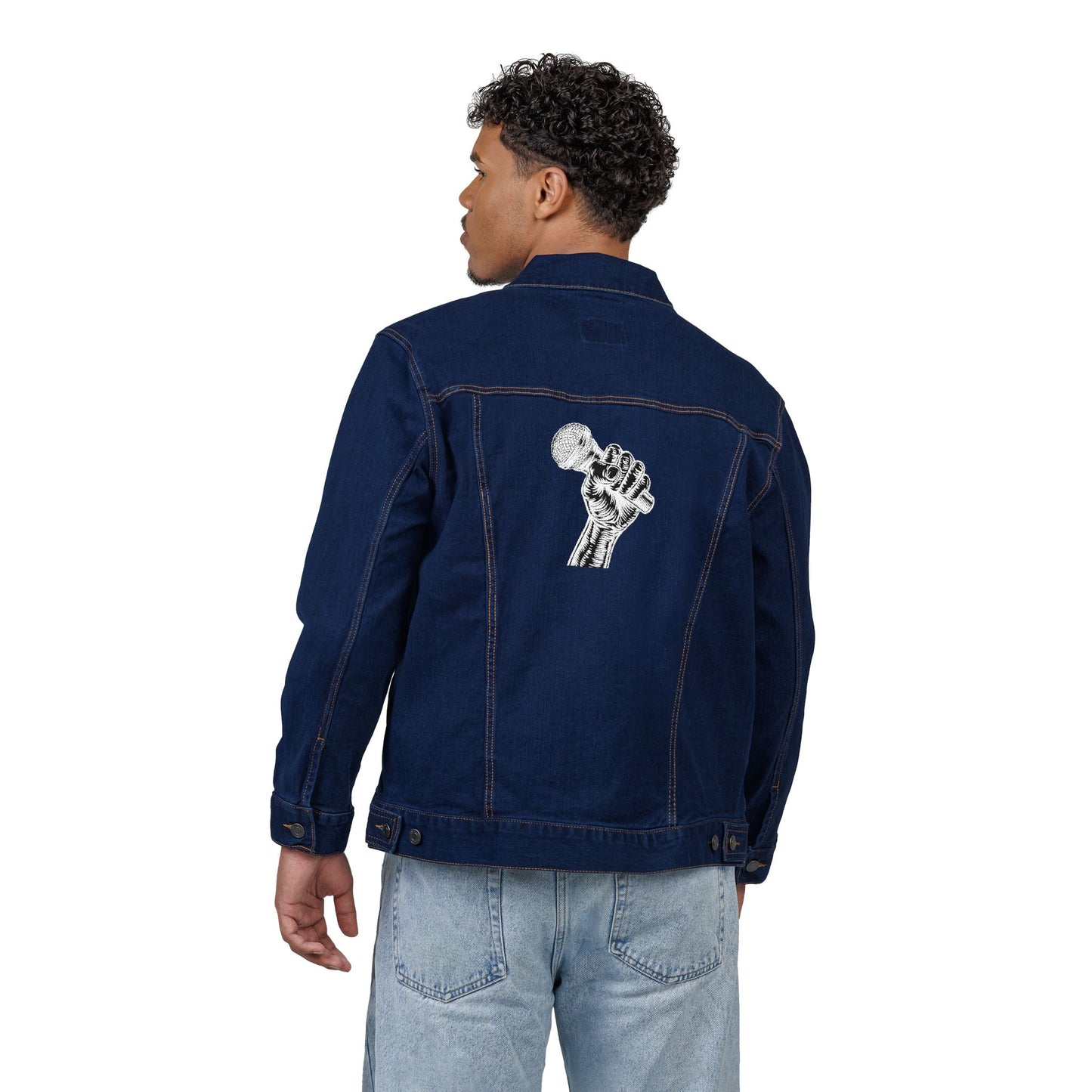 "Power of Voice" Graphic Denim Jacket – Bold Streetwear Statement Piece